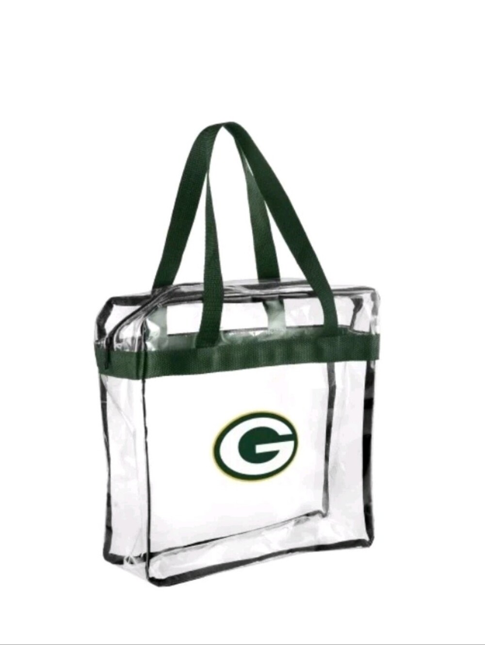 NFL Green Bay Packers Clear Zipper Messenger Bag Stadium Approved